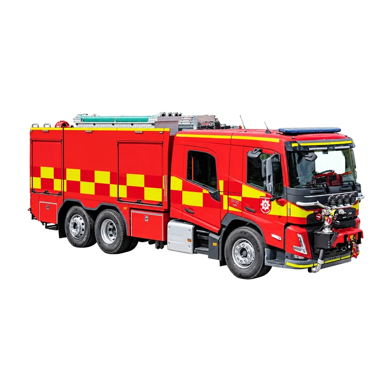 Autospecială grea de salvare și stingere — Volvo FM 500 — apă 10 000 l, spumogen 1 200 l